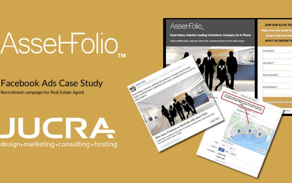 Social media ads case study name bubbles with infographic