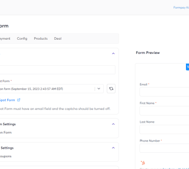 Using hubspot payment forms for transactions