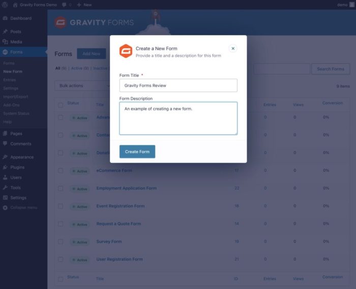 How to use plugin gravity forms