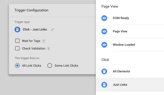 Manager analytics Events in google tag manager
