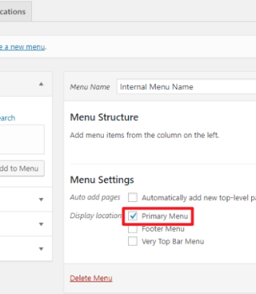 How to add custom navigation menus in wordpress themes