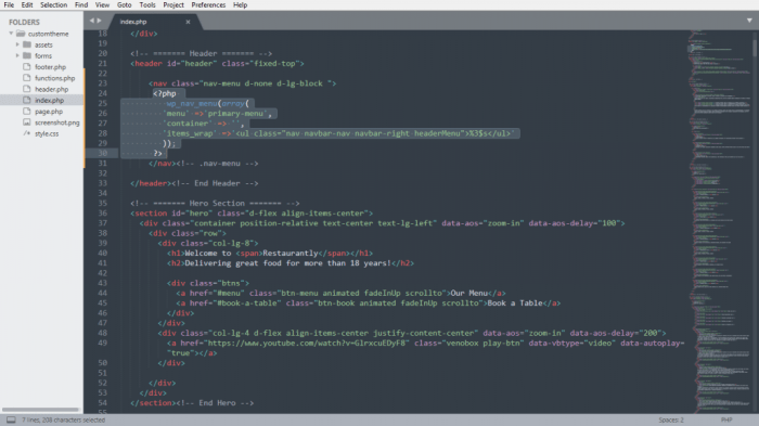 How to add custom navigation menus in wordpress themes