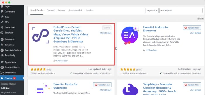 How to embed facebook albums in wordpress