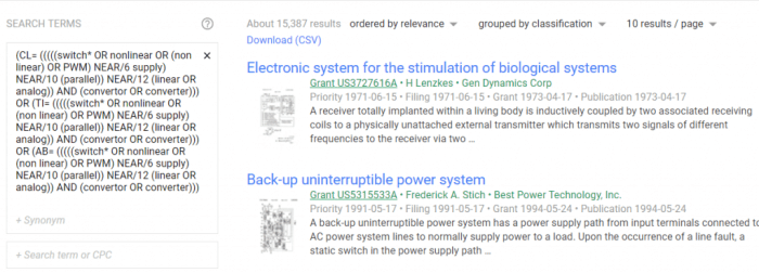 Google files patent on history based search
