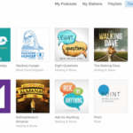 Get featured popular podcasts