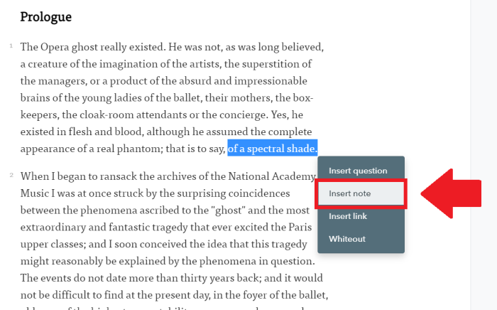 How to add sitenote