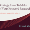 Developing a keyword strategy