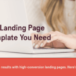 High impact landing copy