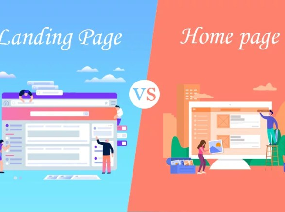 Landing page vs homepage