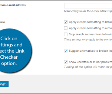 Use broken link checker plugin