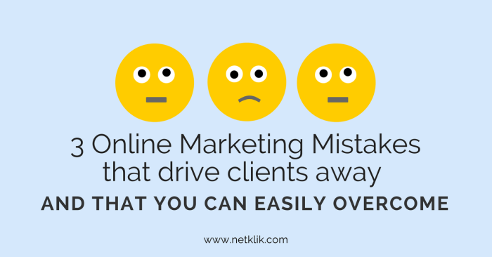 Online marketing strategy gone wrong