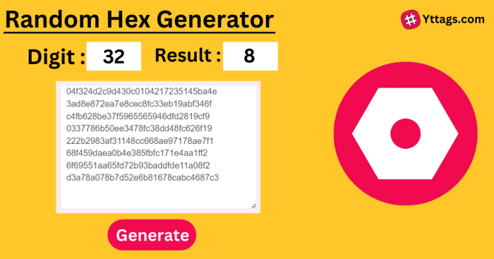 Random color generator hex code
