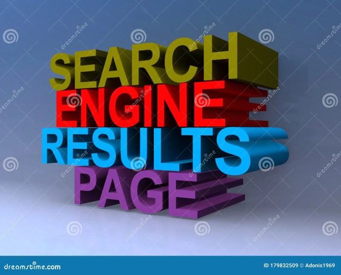 Results search engine blue illustration What does serp mean