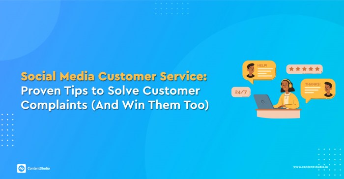 The social media side of customer service