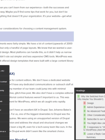 How to check logical heading structure