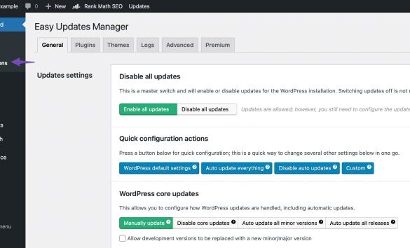 How to better manage automatic wordpress updates