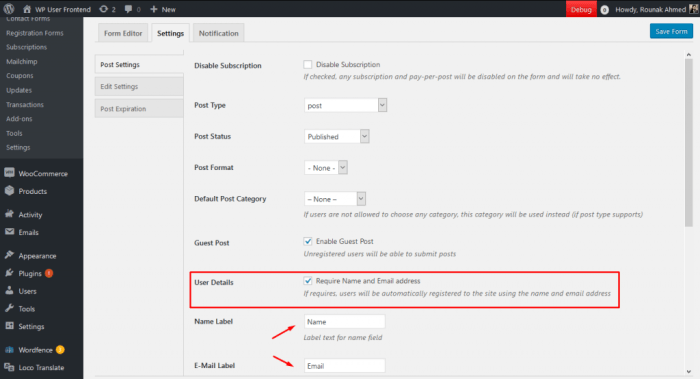 How to allow users to invite their friends to register in wordpress