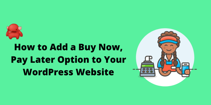How to add buy now pay later payment plans to wordpress