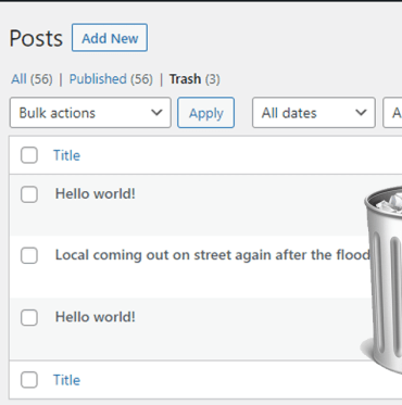 How to limit or disable automatic empty trash in wordpress