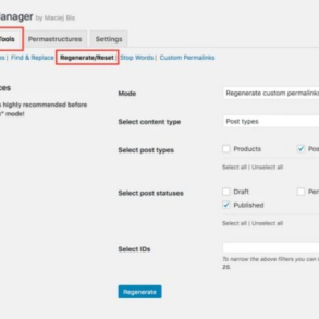How to regenerate your permalinks in wordpress
