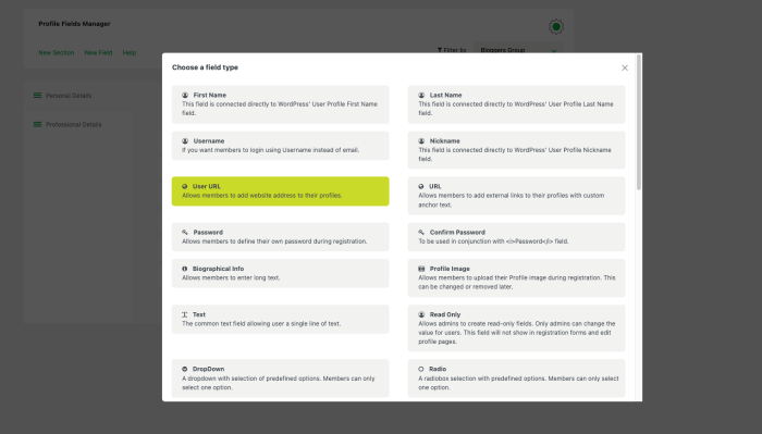 Fields user profile forms wordpress update using add or how How to add additional user profile fields in wordpress registration