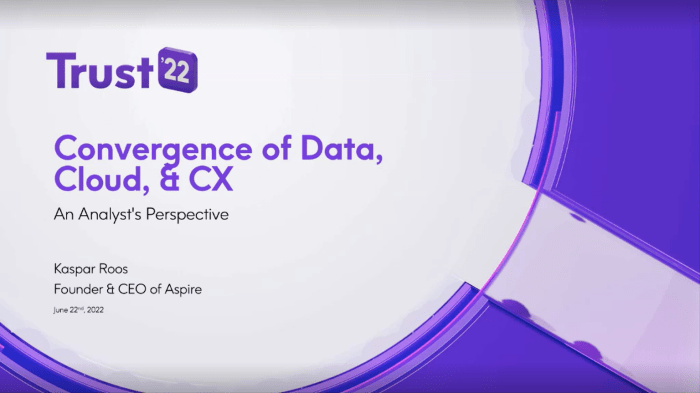 The convergence of cloud and data