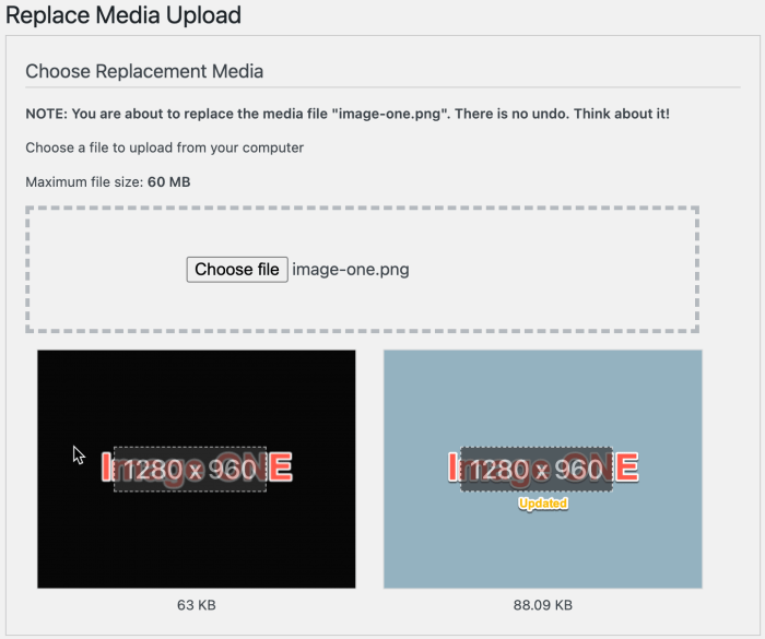 How to replace images and media files in wordpress