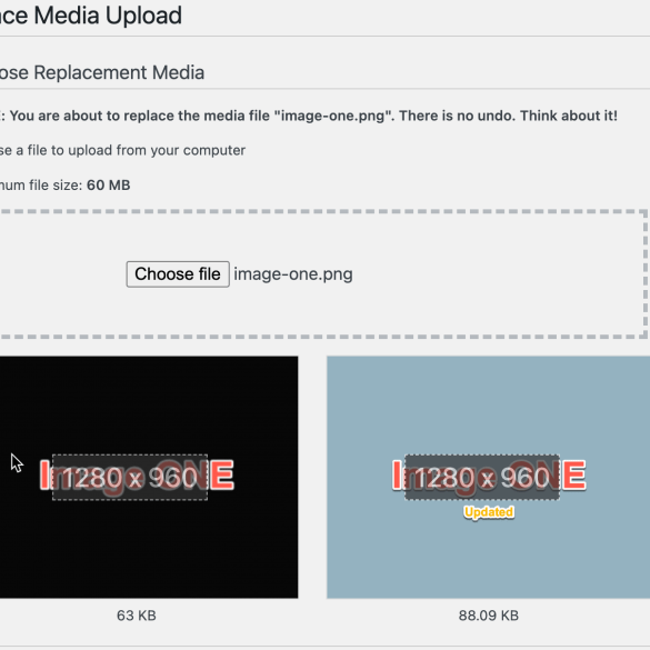 How to replace images and media files in wordpress