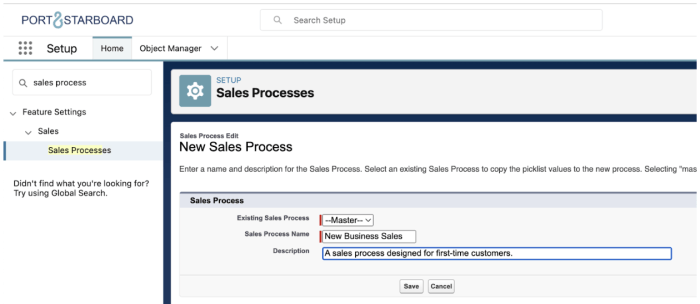Salesforce sales process business growth