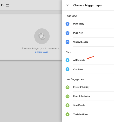 Google tag manager how to implement custom html tags on click listeners