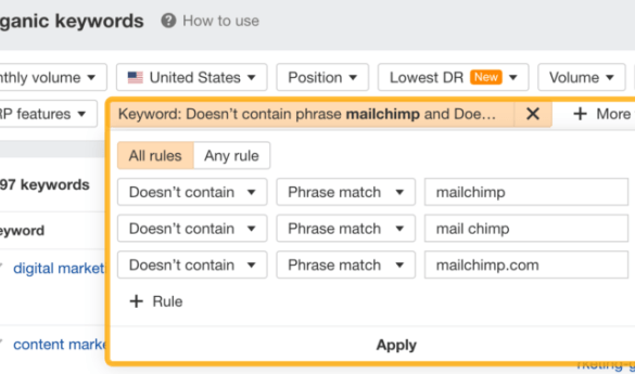 General phrase match keywords bringing in competitor searches