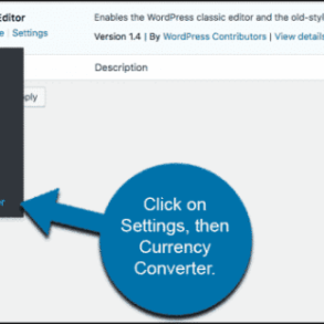 How to add a currency converter in wordpress