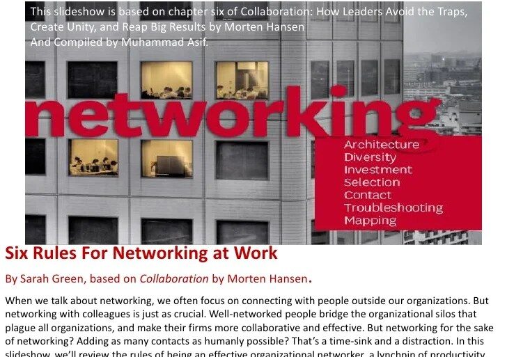 The new rules of networking for management consulting