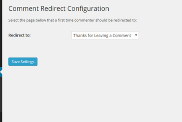 Install comment redirect plugin