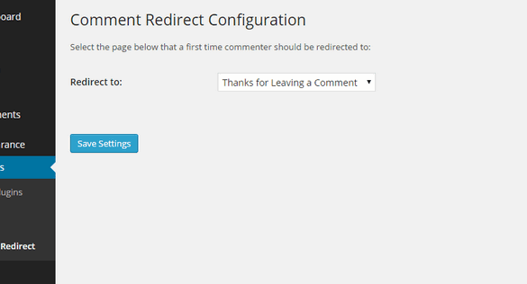 Install comment redirect plugin