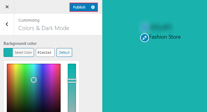 Colors customize website wordpress publish how step How to customize colors on your wordpress website