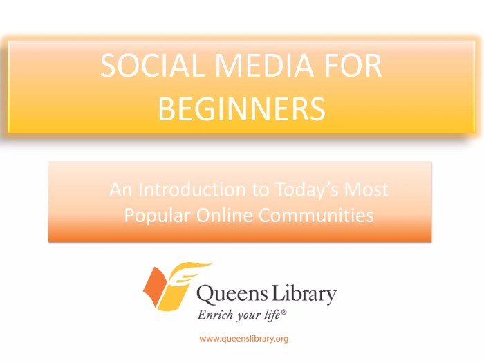 Social media for rookies